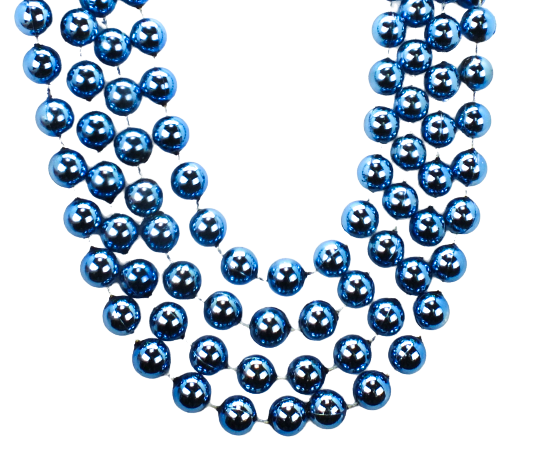 36 Skull and Bones Beads Red, Silver and Black - Toomey's Mardi Gras