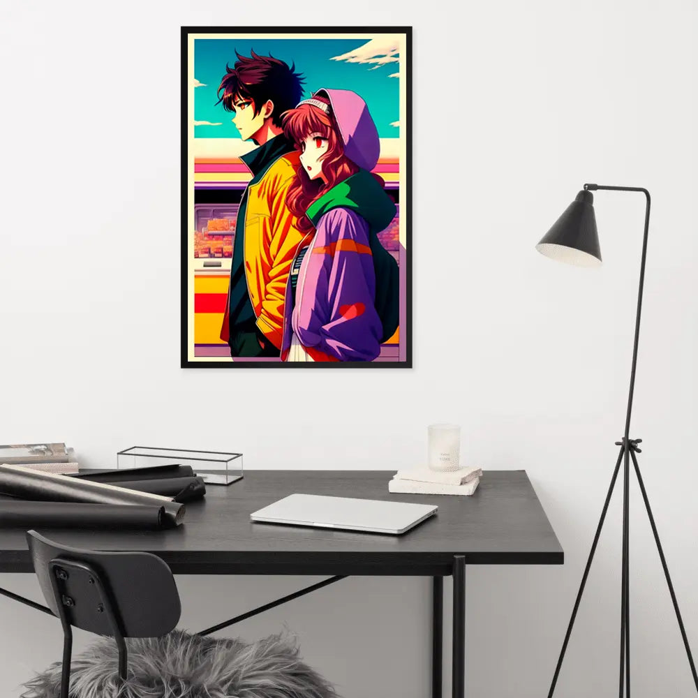 Hope Poster: Love in the Streets of Tokyo with Anime Style