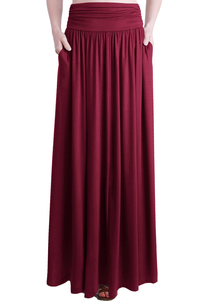 high waist maxi skirts