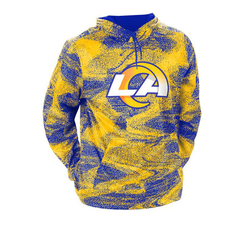 Dick's Sporting Goods NFL Team Apparel Youth Los Angeles Rams Tie Dye Logo  Pullover Hoodie