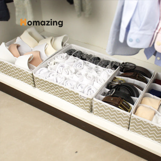 Homazing 2 In 1 Undergarment Organizer Box