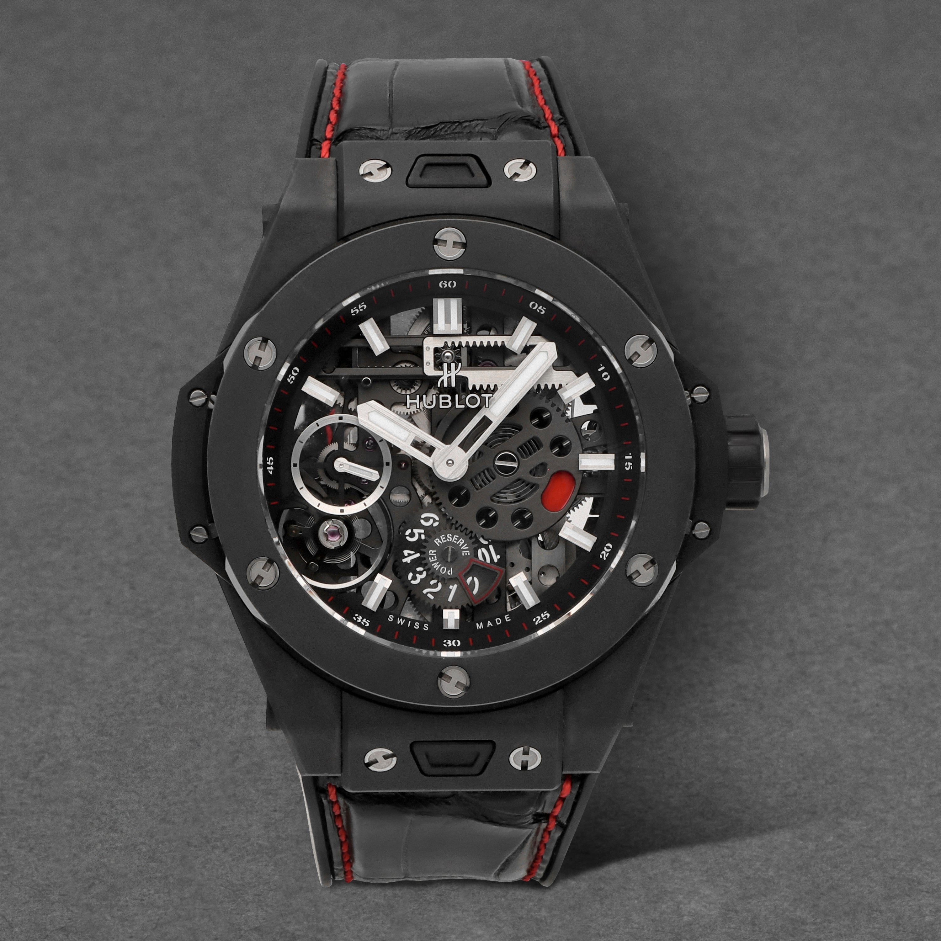 Image of Hublot Big Bang Meca-10 Black Magic Skeleton 45mm Ceramic Automatic Men's Watch