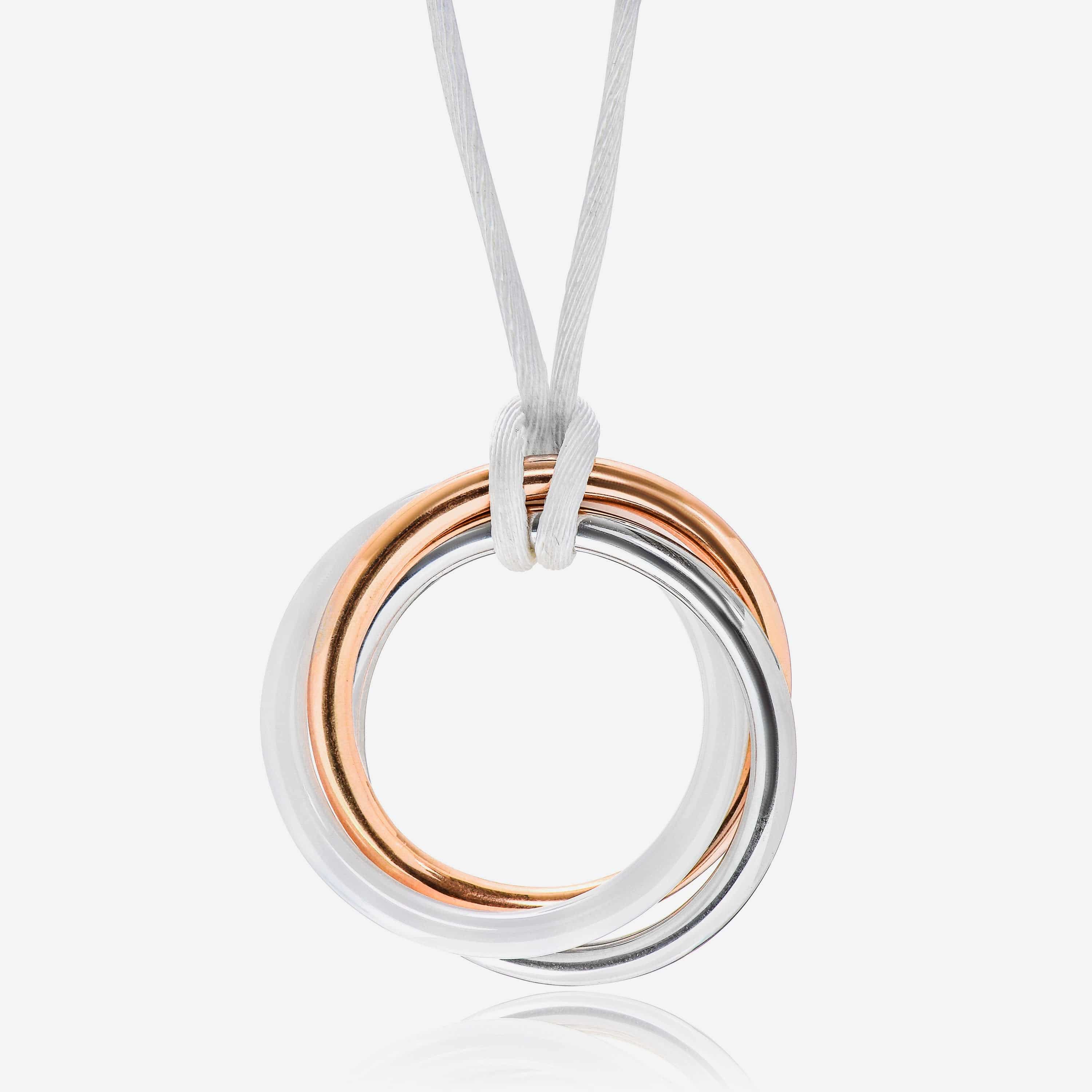 Image of SuperOro 18K Gold and Ceramic, Pendant Necklace