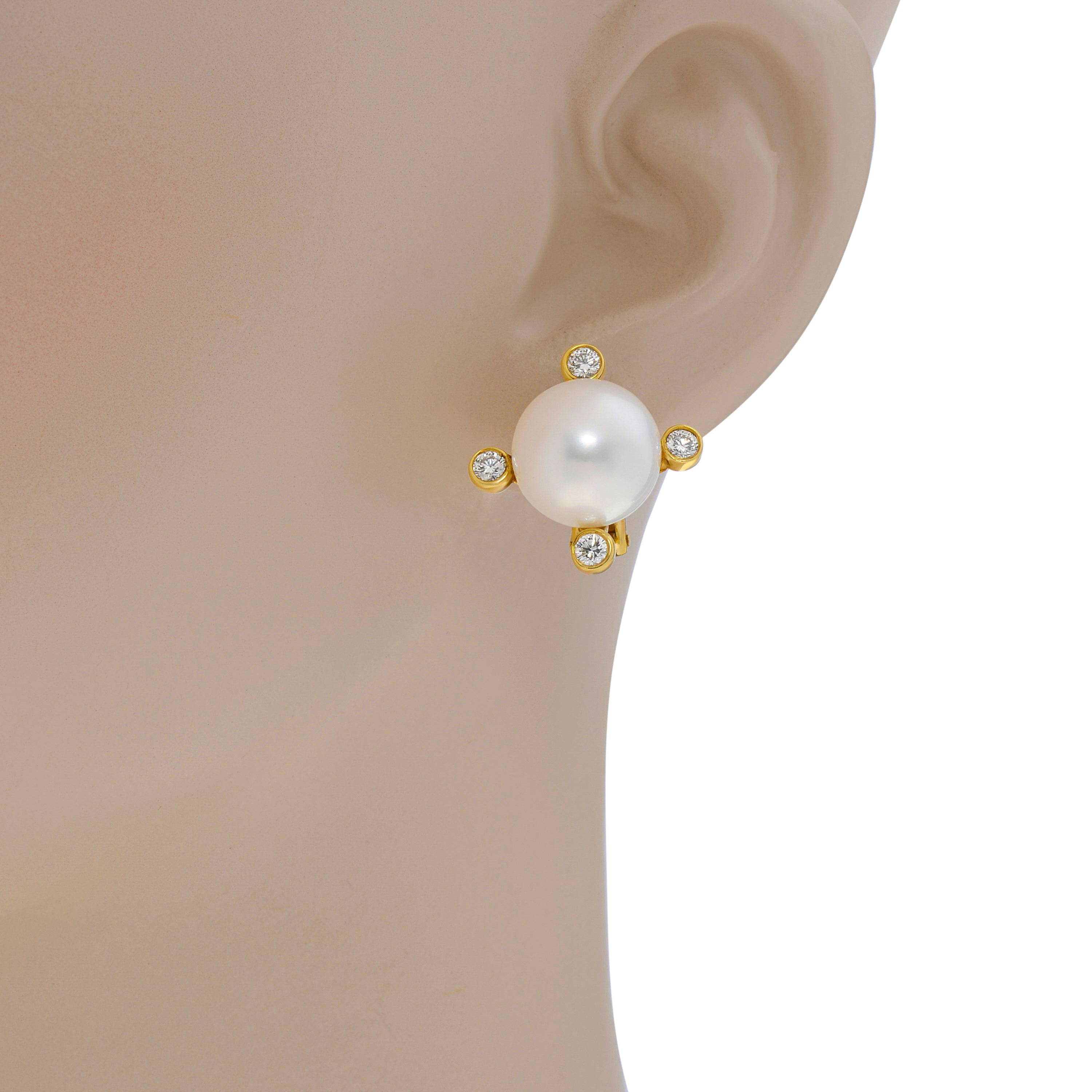 Assael 18K Yellow Gold, Golden South Sea Cultured Pearl, Orange