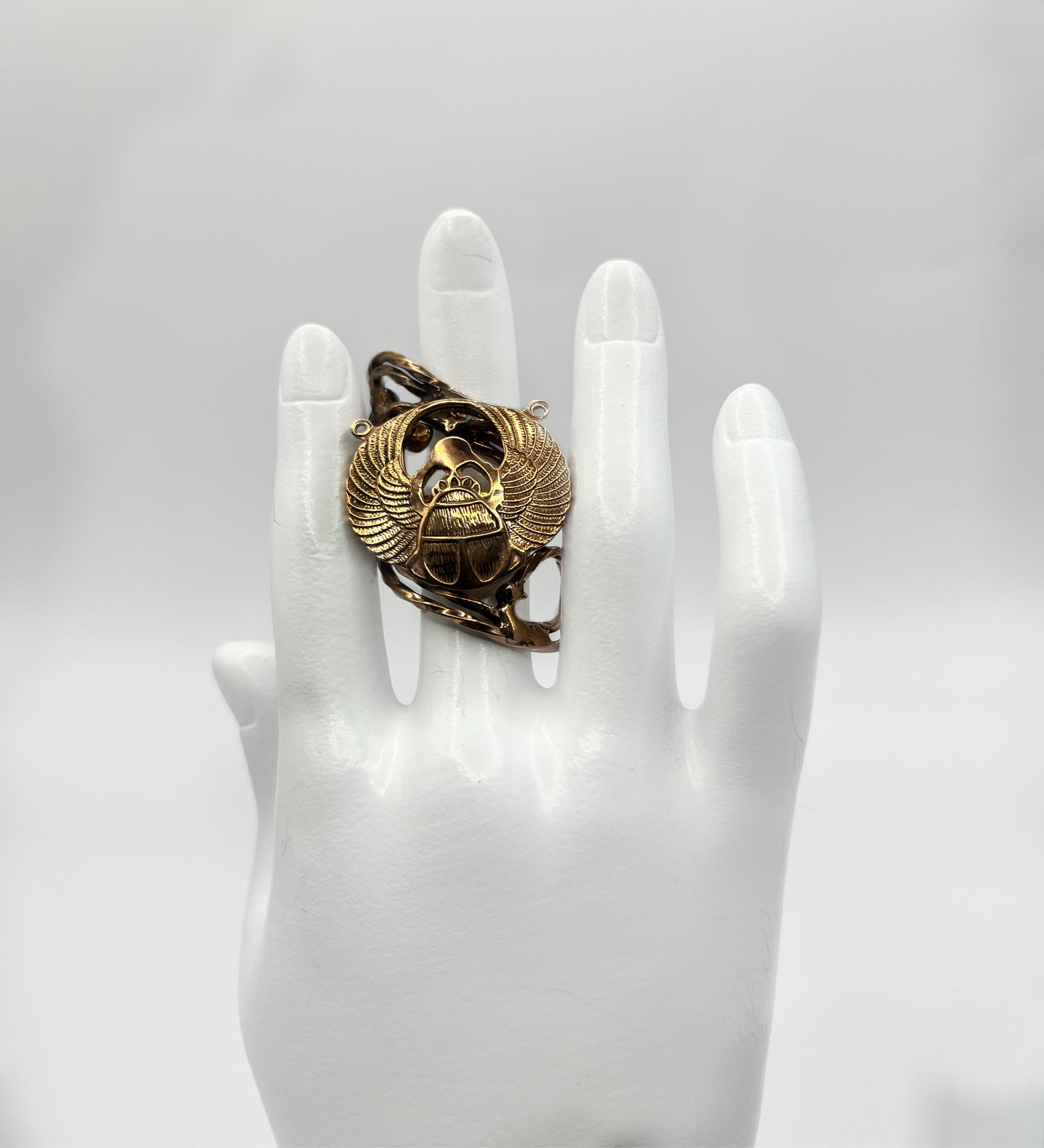 Sacred Brass Beetle Ring