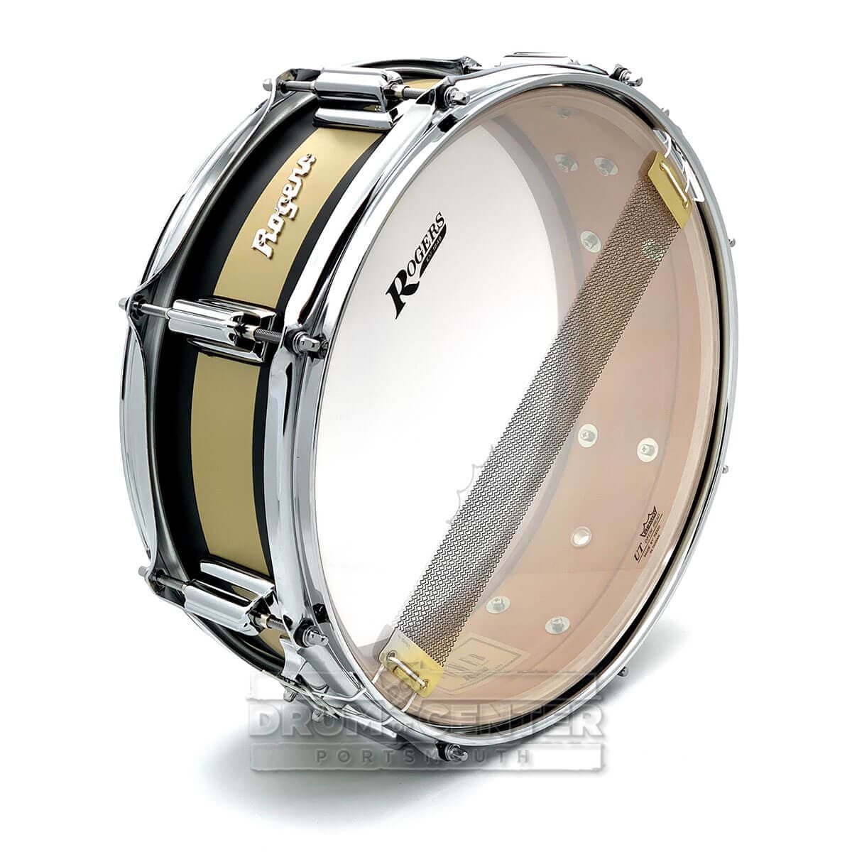 Rogers Tower Limited Edition “Satin Black/Gold Duco” 14x5 Snare Drum 