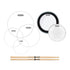 Evans American Upgrade Clear Drumhead Pack 10/12/14/16/22 w/FREE 14" & 5A Sticks