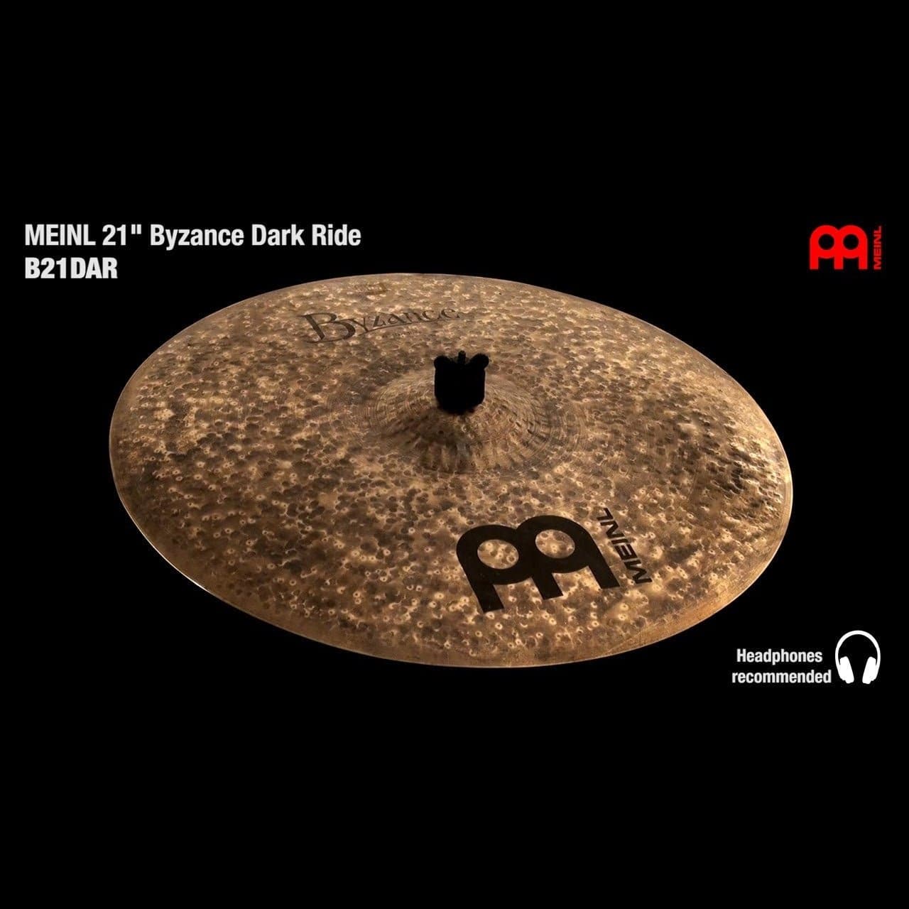 Meinl Byzance Big Apple Dark Tradition Light Ride Cymbal 22