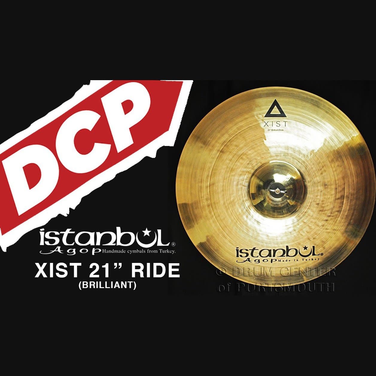 Istanbul Agop Xist Brilliant Raw Ride Cymbal 22