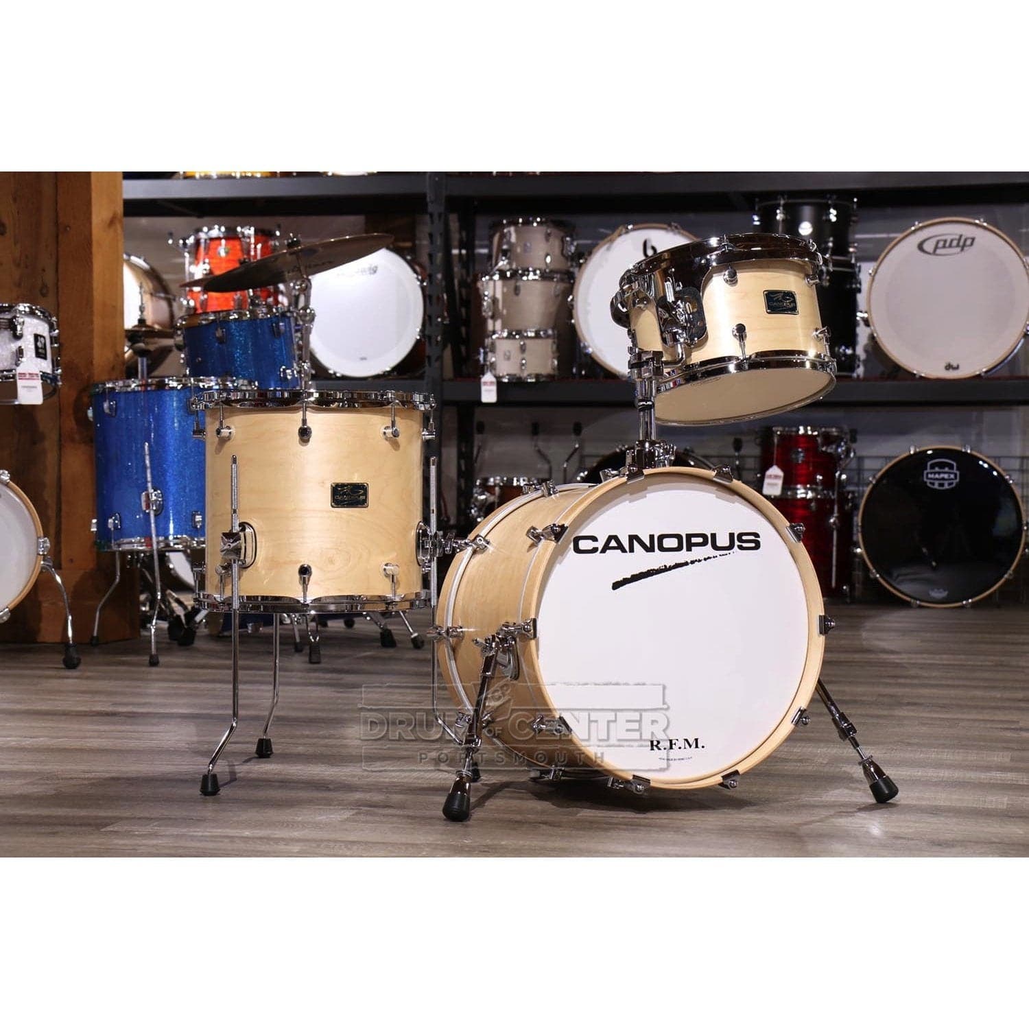 Canopus Ash 4pc Rock Drum Set w/ Tom Arm | Drum Center Of Portsmouth