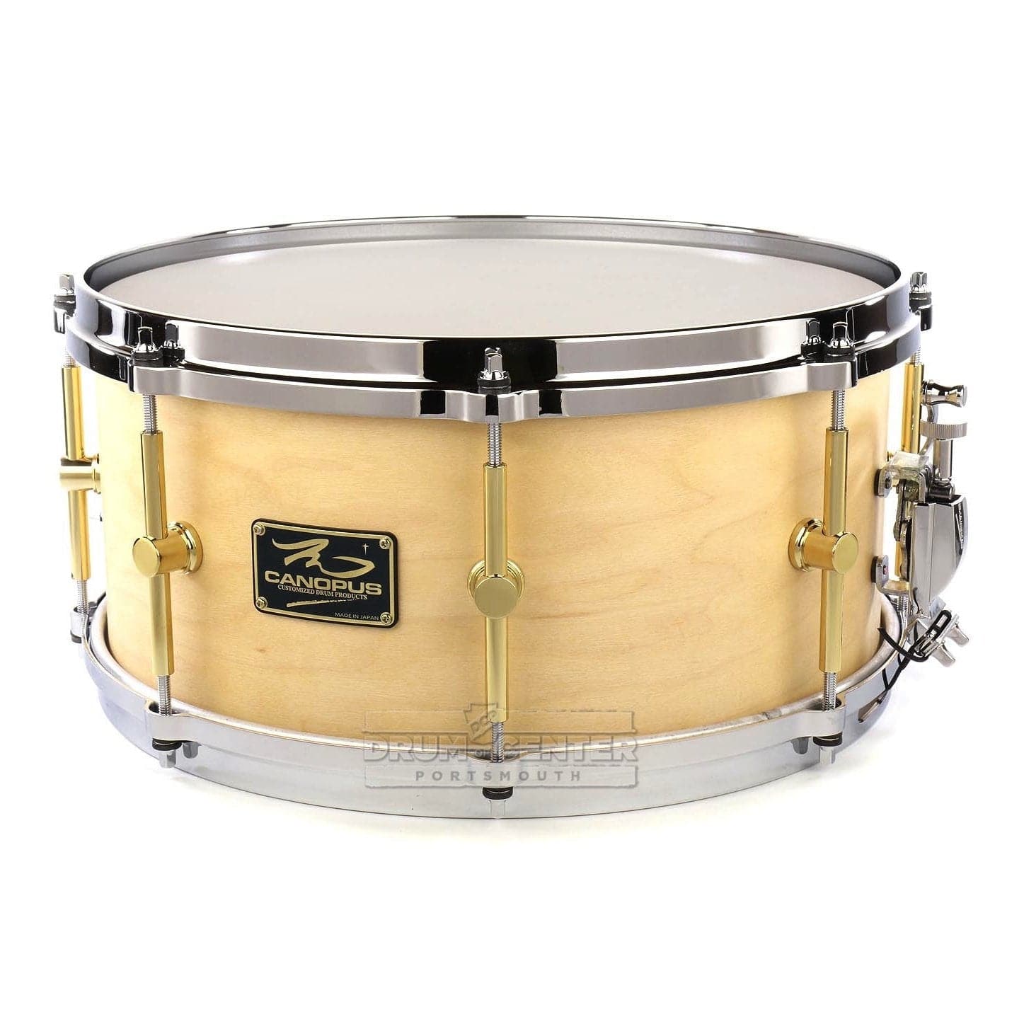 Canopus 'The Maple' Snare Drum 14x5.5 Natural Oil w/Cast Hoops | DCP