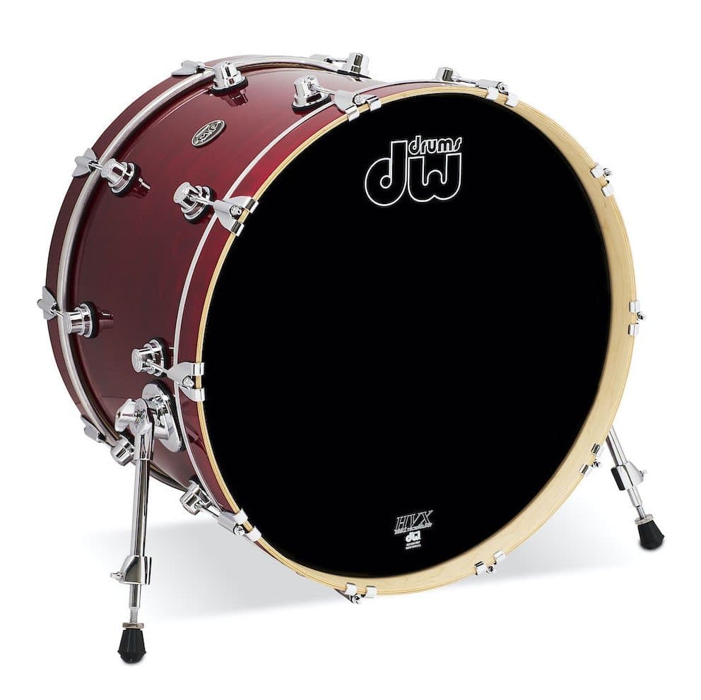 DW Performance Series Lacquer Bass Drum - 24x14 - Cherry Stain