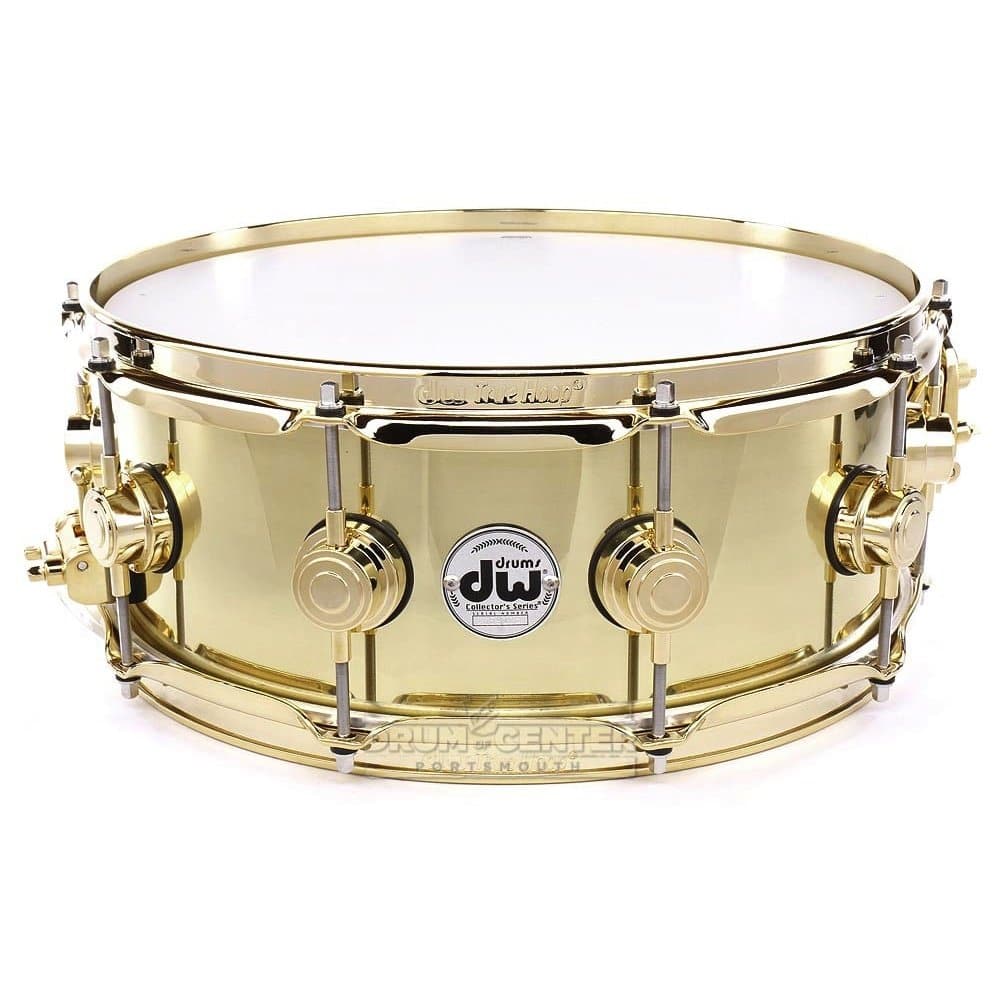 DW Collectors Edge Snare Drum 14x6 Natural Satin Oil w/Gold