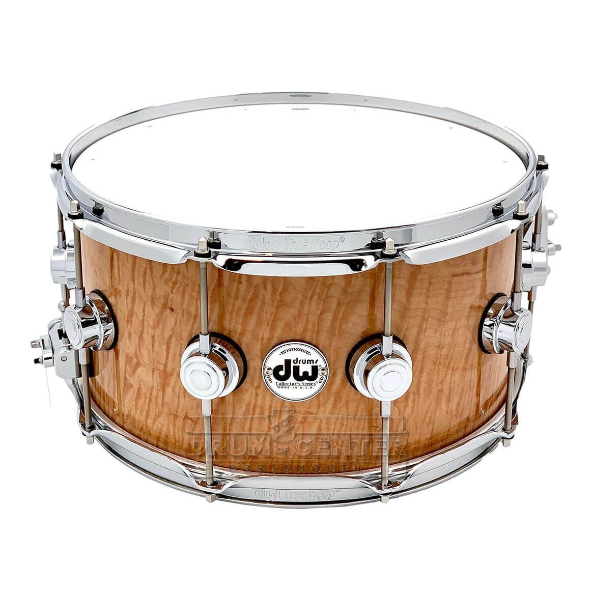 DW Collectors Maple Snare Drum 14x10 Satin Natural – Drum Center 