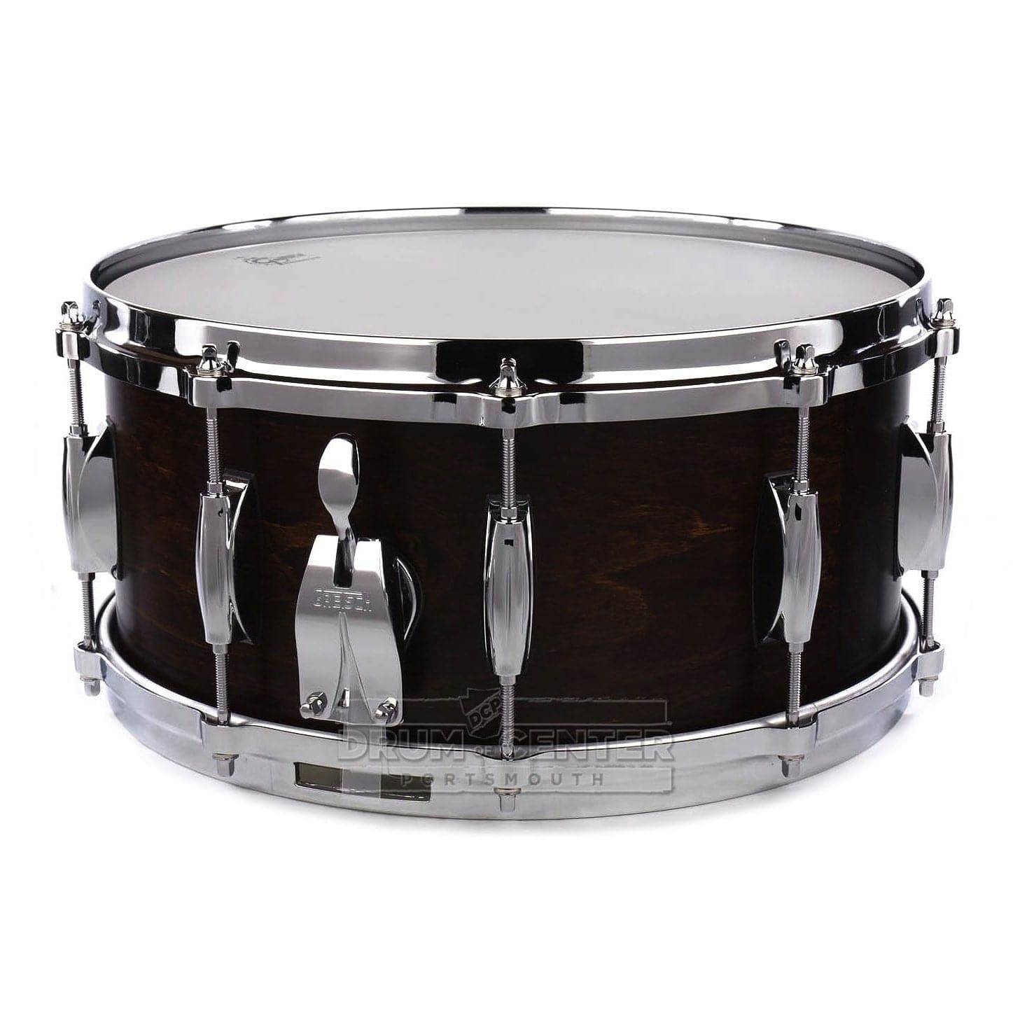 Gretsch USA Custom Snare Drum 14x8 20-Lug Satin Ebony – Drum