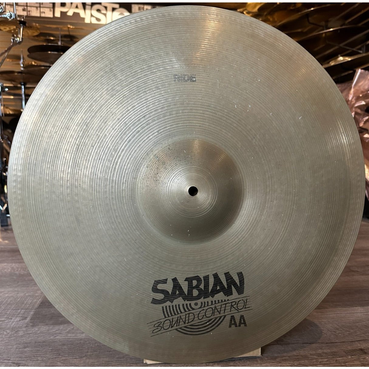 Used Vintage Sabian Medium Heavy Flange Ride Cymbal 20 2098 grams