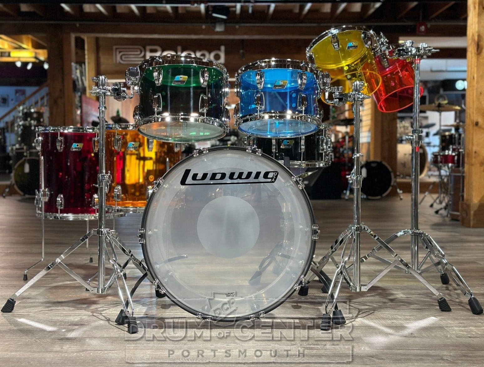 Ludwig Jellybean Vistalite Drum Set