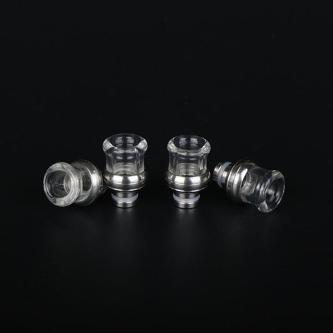 Wide Bore Stainless Steel and Glass Bowl Drip Tips