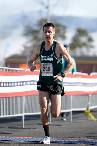 Andrew during the final stretch of the course.