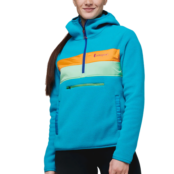 Women's Teca Fleece Hooded Half-Zip Jacket