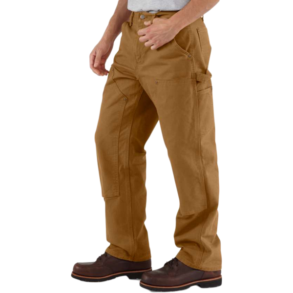 Men's Washed Duck Double-Front Utility Work Pant - Loose Fit alternate view