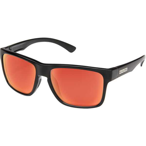 Rambler - Black/Polarized Red Mirror