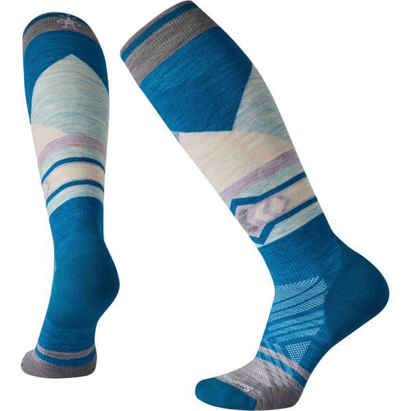 Women's Ski Targeted Cushion Pattern Over the Calf Socks