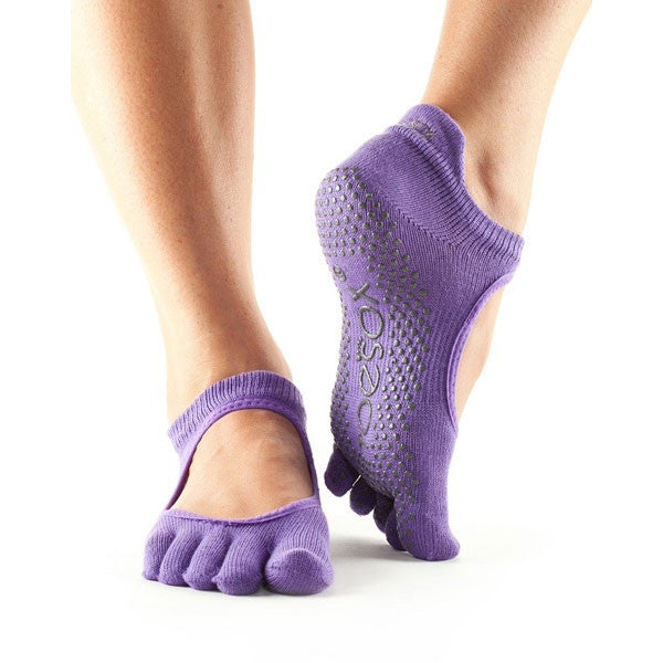  Yoga toe socks - elderberry