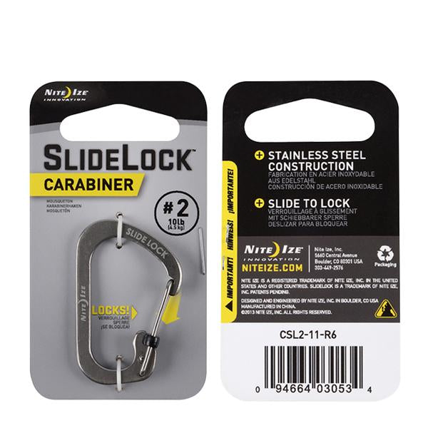 SlideLock Carabiner #2 - Stainless