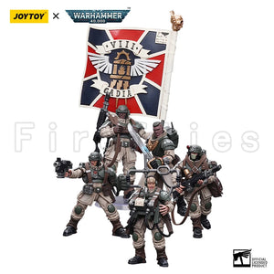 1/18 JOYTOY Action Figure (5PCS/SET) 40K Cadian Command Squad Anime Model Toy - Radiance Ready