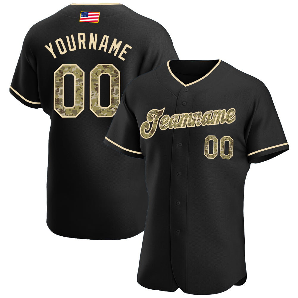 Custom Team Khaki Baseball Crimson Authentic Black Jersey Discount –  snapmade