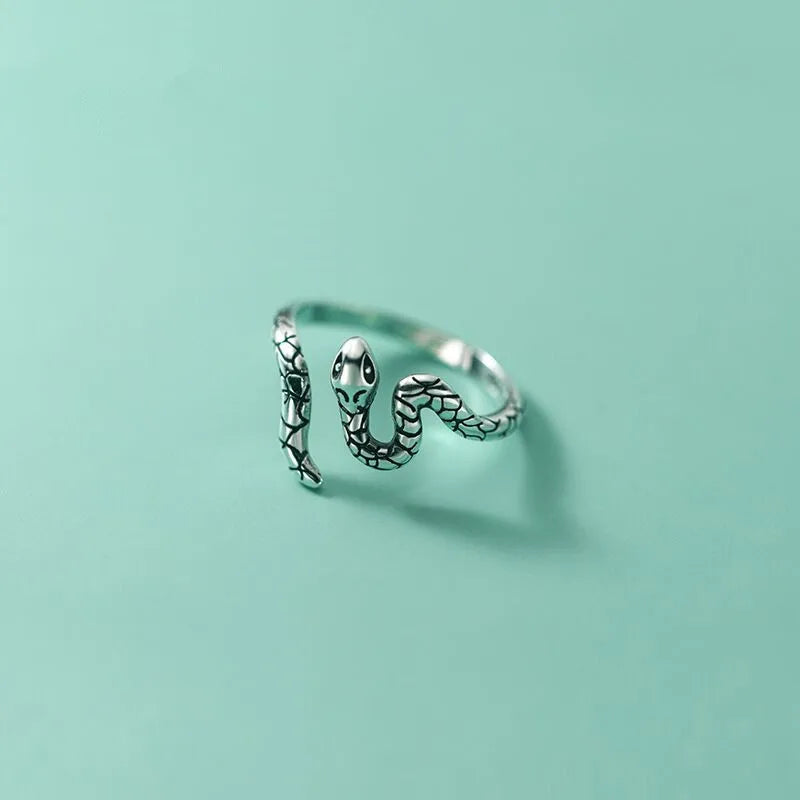 Elegant 925 Silver Snake Ring - Engagement Gift - Image 5