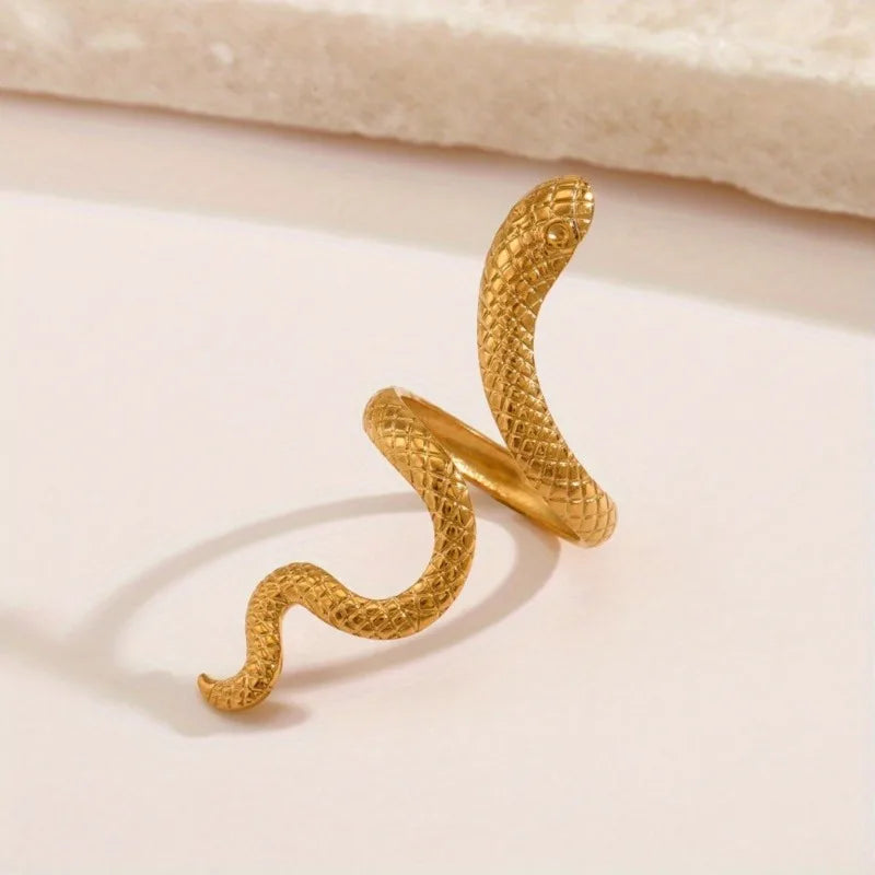 Stainless Steel Snake Rings for Men & Women - Image 3