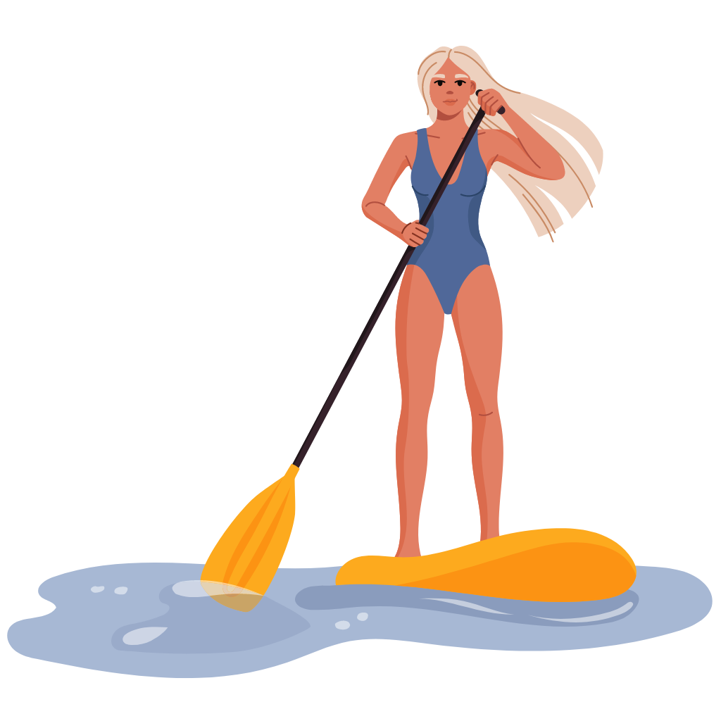 Paddleboarding Woman