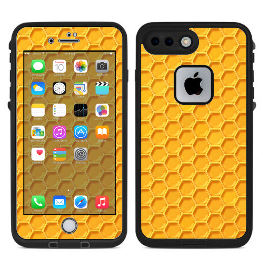 Skin Decal for Lifeproof Fre 7 or iPhone 8 Case / Yellow Honeycomb – itsaskin.com