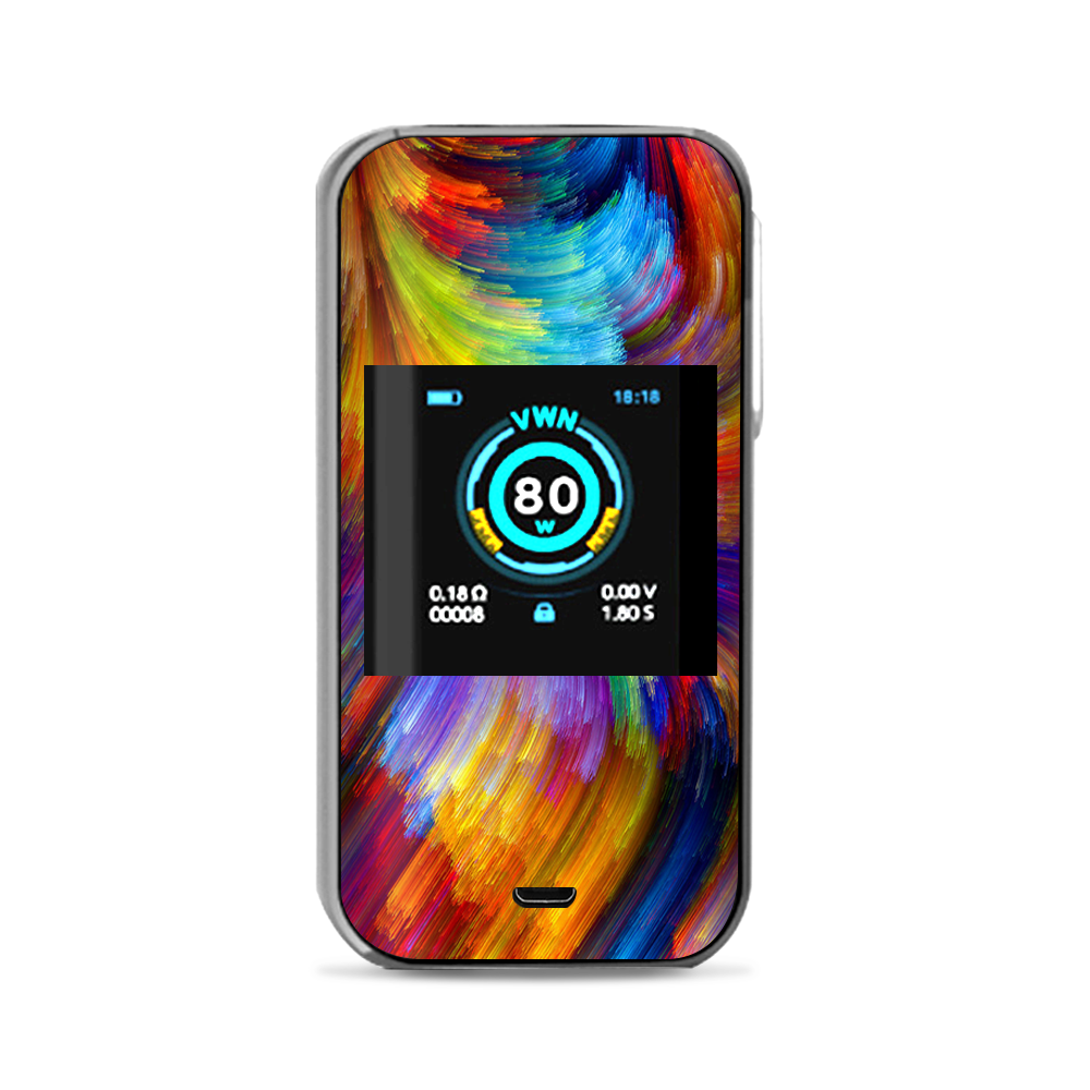 Skin Decal Vinyl Wrap for Vaporesso Luxe Nano Kit / colorful oil