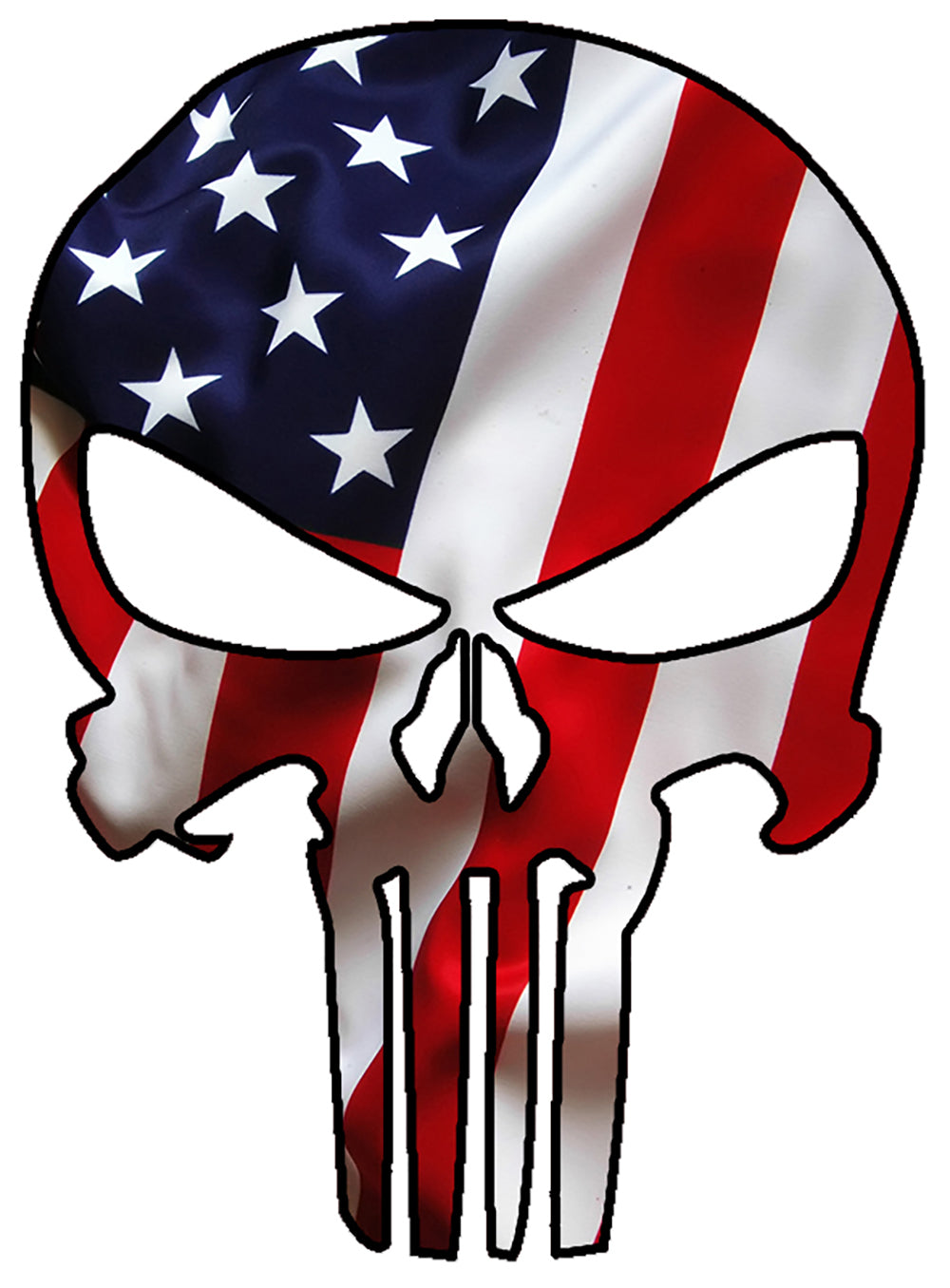 Punisher Skull Military American Flag #3 US Sticker Decal Large 8