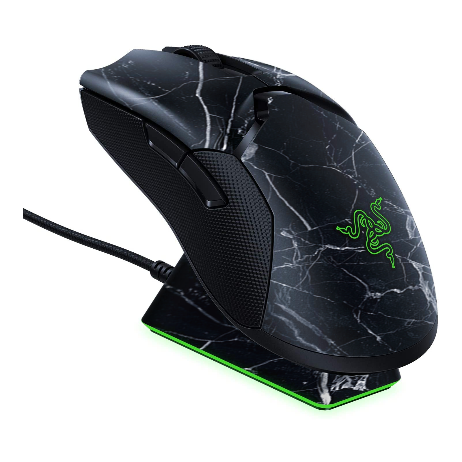 Black Marble Granite White Skin For Razer Viper Ultimate Itsaskin Com