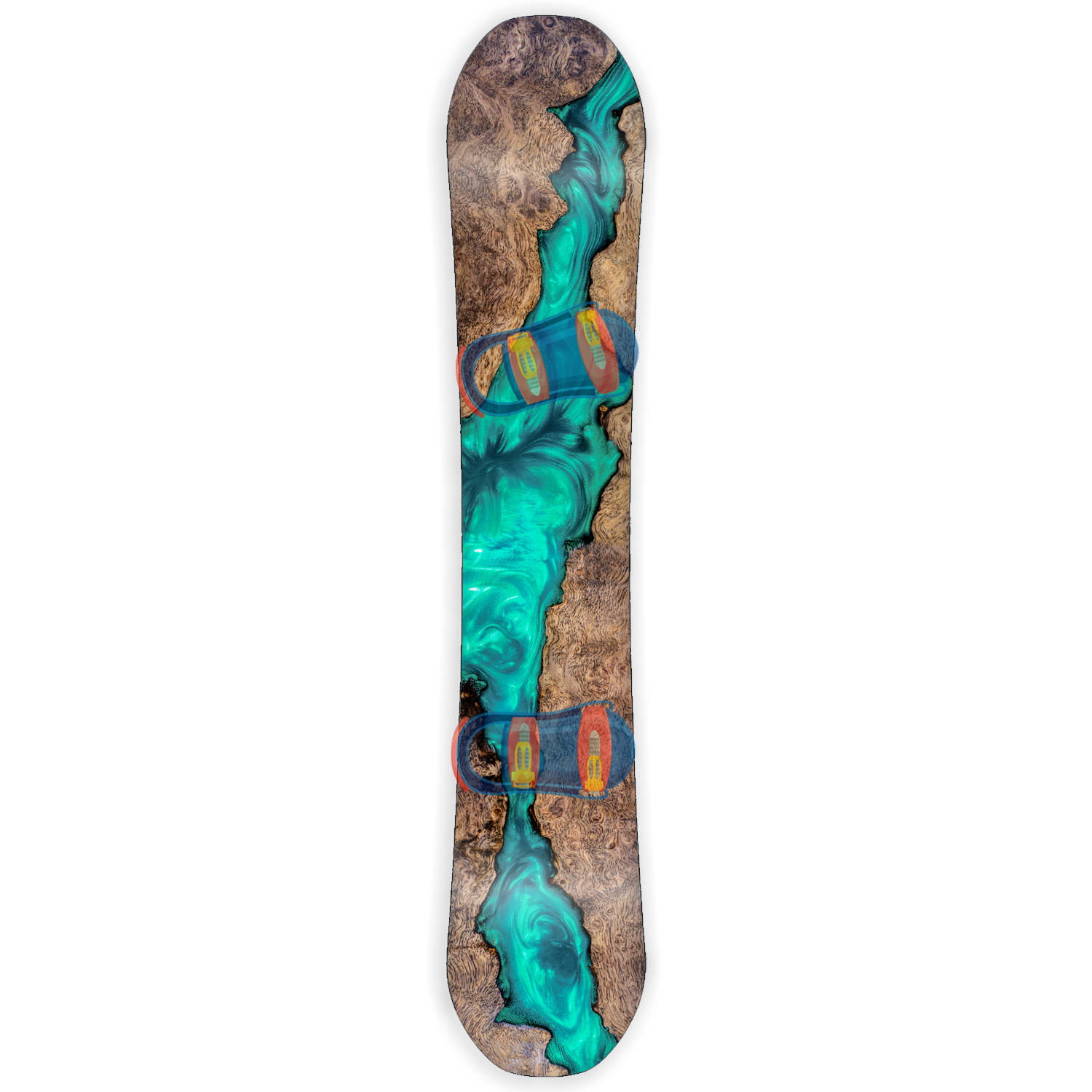struik combinatie Messing Aqua Resin Wood | Snowboard Skin – itsaskin.com