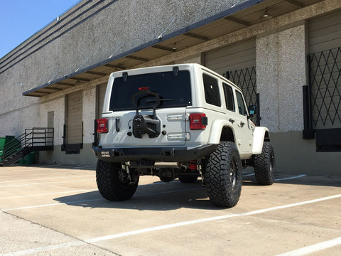 Road Armor Stealth Rear Full Width Non-Winch Bumper - Texture Black 2018-2023 Jeep JL/JLU