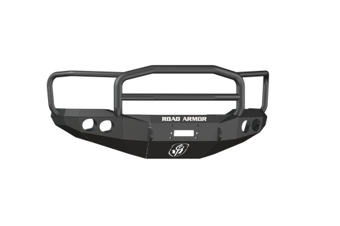 Road Armor Stealth Front Winch Bumper Lonestar Guard - Texture Black 2017-2022 Ford F-450/F-550