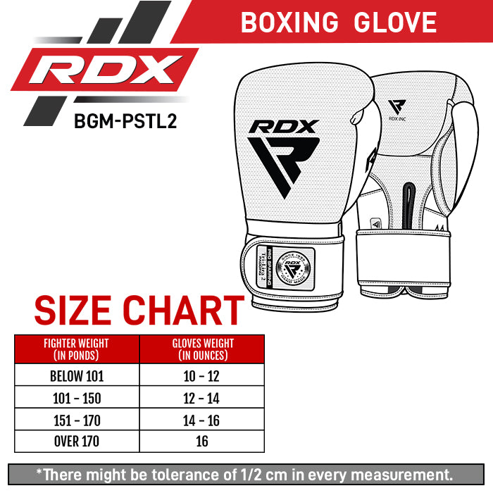 RDX L2 Mark Pro size chart