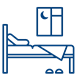 Bed, moon, and slippers icon indicating adjusting to the DLX mattress during the risk-free trial