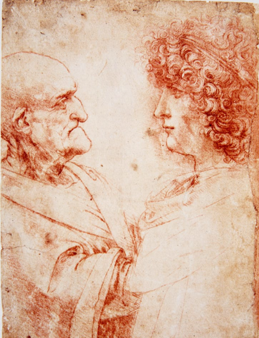 A la sanguine by Leonardo da Vinci