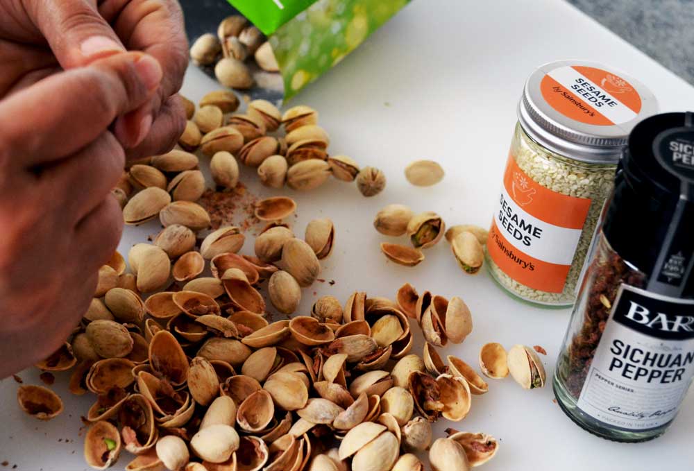 Shelling Pistachios