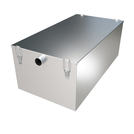 Standartpark - Industrial Grease Trap Intercepter - HDPE with Roll Away Wheels, Sediment Trap, and Quick Release Valve.