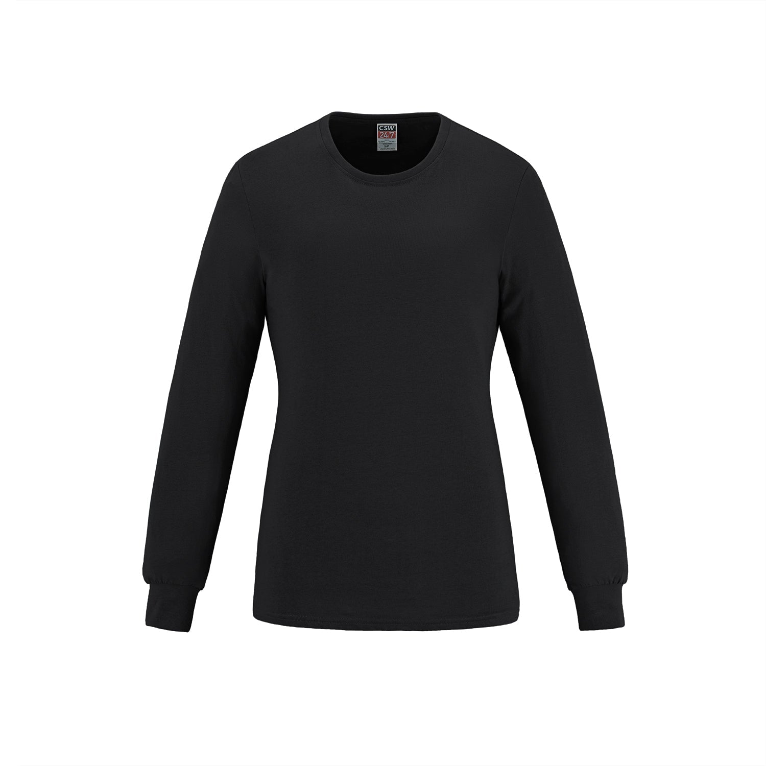 S05616 - Breeze - Ladies Long Sleeve Crewneck Ring Spun Combed Cotton Tee