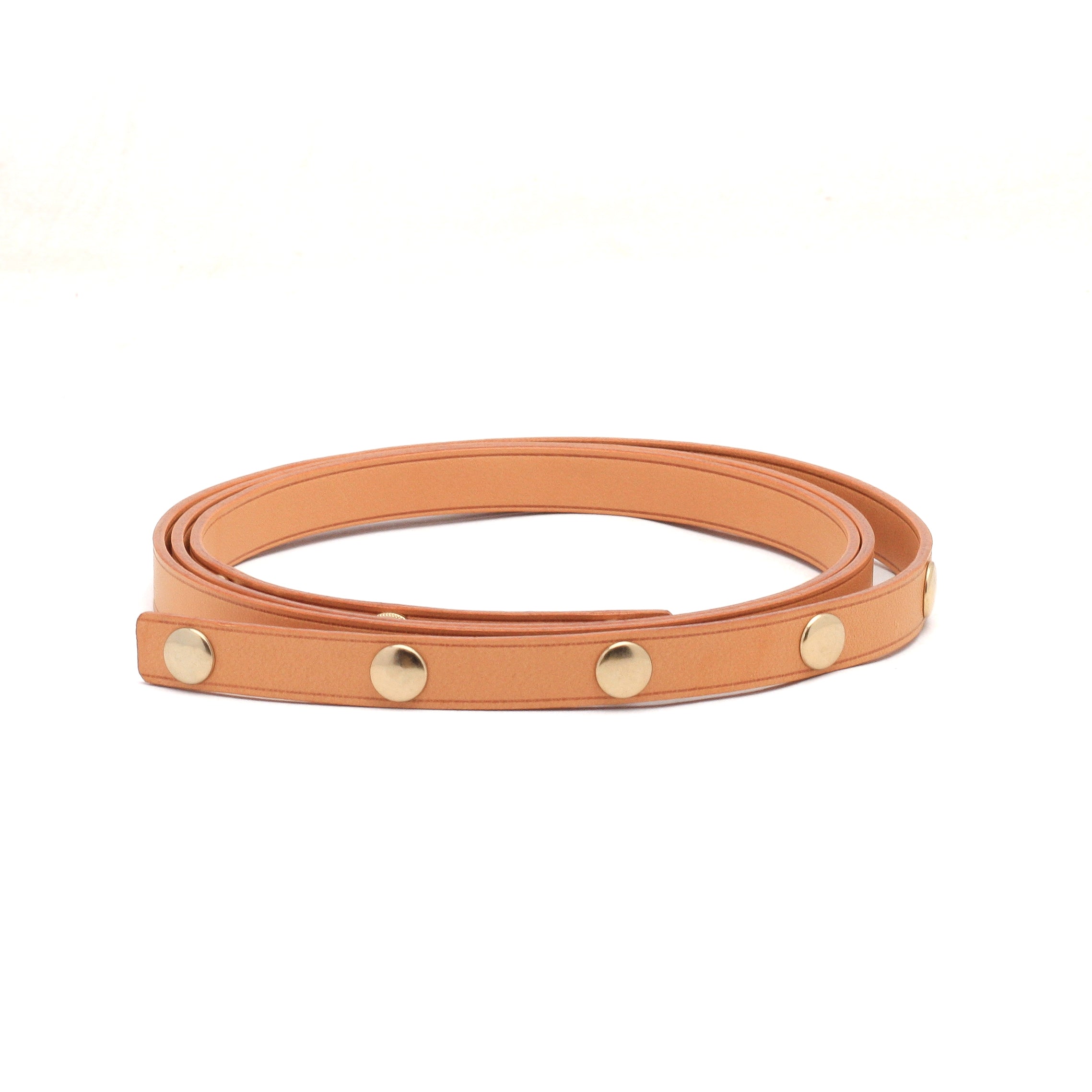 Louis Vuitton Leather Wide Buckle Strap Beige