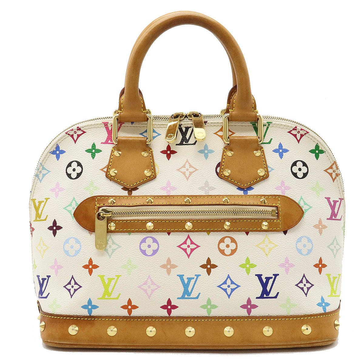 Louis Vuitton - Authenticated Trouville Handbag - Cloth Multicolour for Women, Very Good Condition