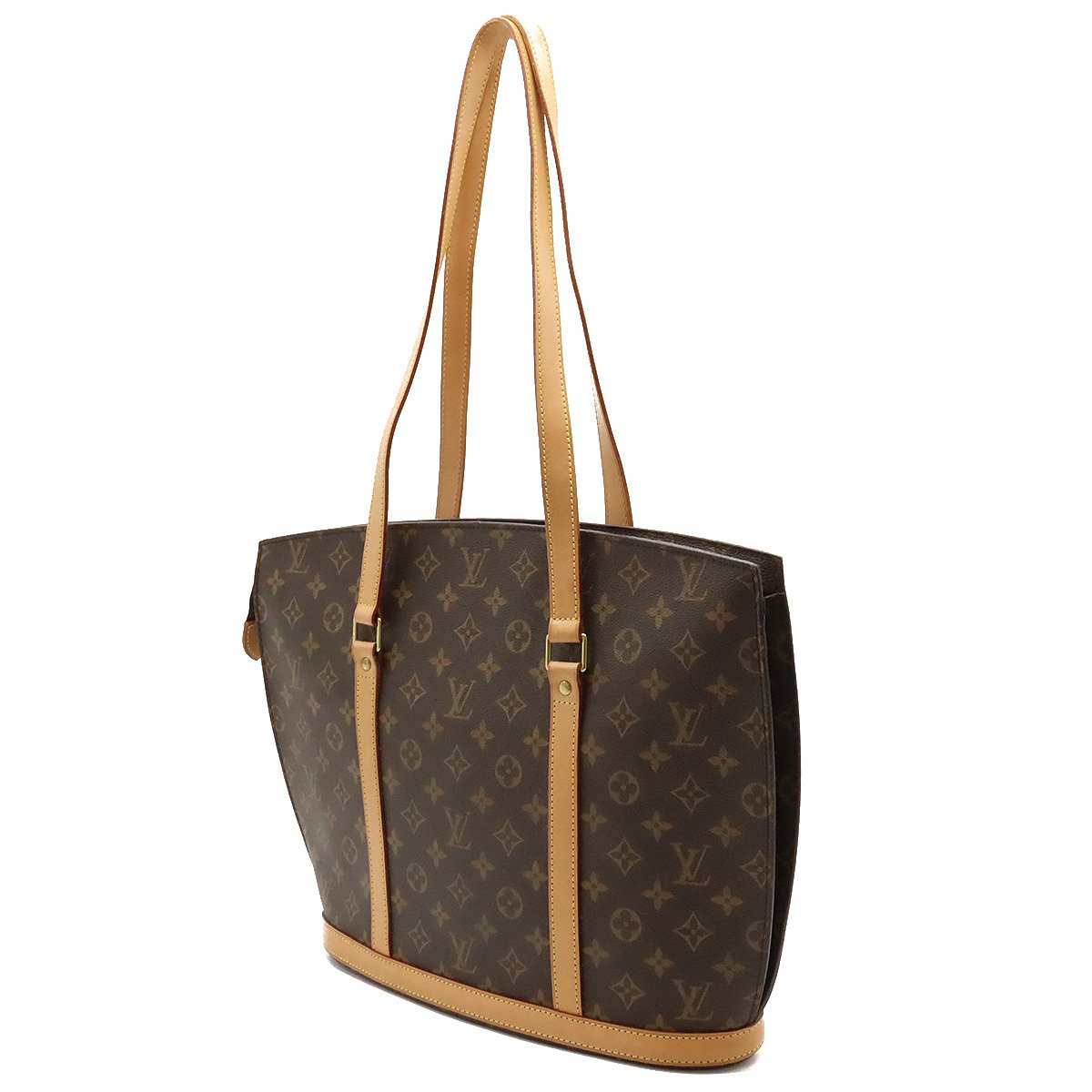 Louis Vuitton Babylone Brown Canvas Tote Bag (Pre-Owned)